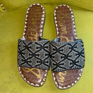 Sam Edelman Gunner beaded sandal slides 8.5